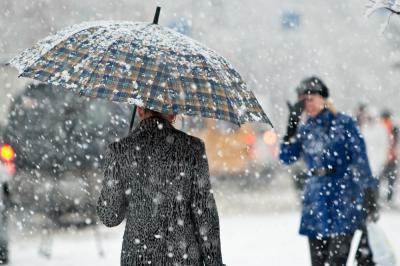 В Рязанской области ожидаются сильный мокрый снег и ухудшение видимости