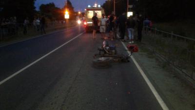 В Рязанском районе 15-летний мотоциклист попал в ДТП