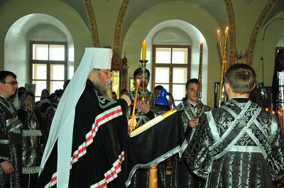 Сёстры Солотчинского женского монастыря помолились вместе с владыкой