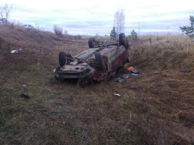 Пьяный житель Владимирской области перевернул своё авто в кювет близ Касимова