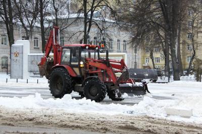За минувшие выходные с улиц Рязани убрали более 23 000 кубометров снега
