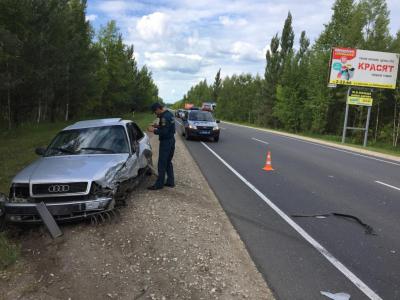 Близ Шилово Audi врезалась в Volkswagen, пострадали шесть человек