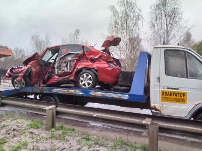 В перевернувшейся близ Касимова легковушке пострадал водитель
