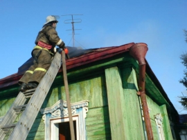 В Сасовском районе погорел жилой дом