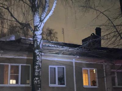 В селе Реткино Рязанского района рухнула кровля многоквартирного дома