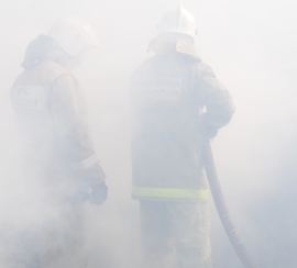В Ухоловском районе пожарные потушили возгорание мусора