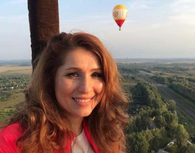 Юлия Рокотянская сделала селфи с воздушного шара