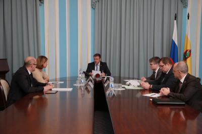 Зампред правления РСХБ Оксана Лут встретилась с губернатором Рязанской области