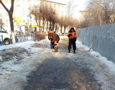 Рязанские тротуары почистят от наледи