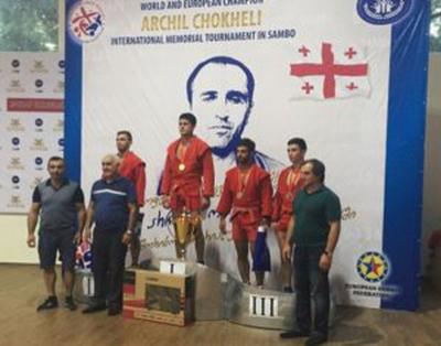 Рязанские самбисты завоевали полный комплект наград международного турнира в Грузии