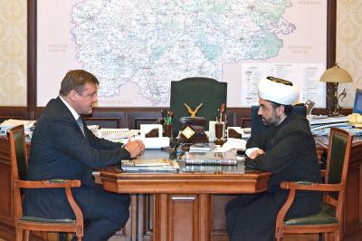 Николай Любимов пообщался с председателем Мухтасибата Рязанской области Рашидом Бултачеевым