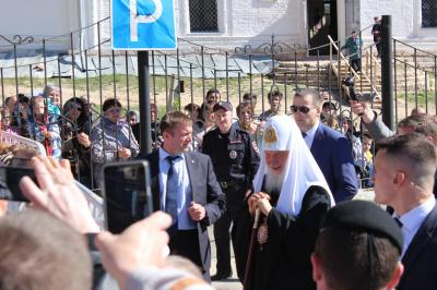 Патриарх Кирилл совершил Божественную литургию для касимовцев