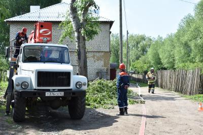 Под Михайловом отработали действия спасателей после «взрыва» бытового газа