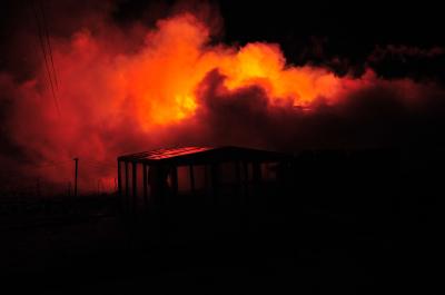 В Клепиковском районе дотла сгорел дом