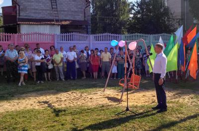 В Шилово появилась новая дворовая спортплощадка