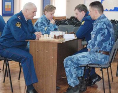 Сотрудники рязанской УИС любят играть в шахматы