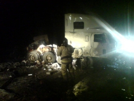 В результате столкновения грузовиков и легковушки на трассе М6 в Александро-Невском есть пострадавшие