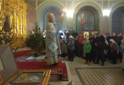 Митрополит Марк провёл рождественскую литургию в Рязани