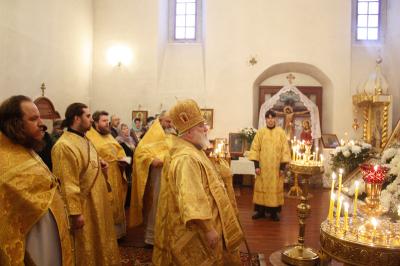 Рязанский митрополит совершил Божественную литургию в Солотчинском женском монастыре