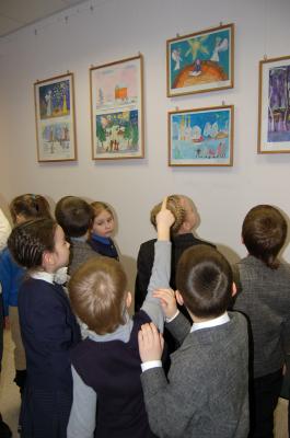 Юные художники представили в Рязани рождественскую сказку