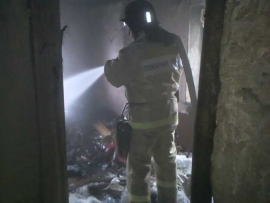 В пятиэтажке на улице Тимуровцев сгорела комната