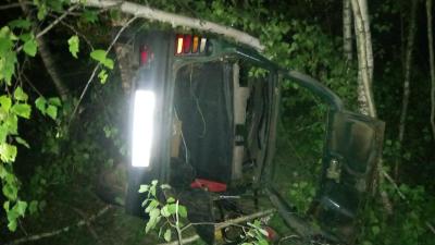 Под Рязанью пьяный водитель слетел в кювет и врезался в дерево