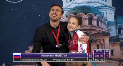 Фигуристка из Рязани Александра Трусова выиграла чемпионат мира среди юниоров