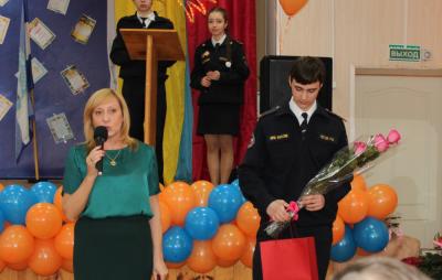 Татьяна Чинкова поздравила учащихся школы №47 Рязани с юбилеем кадетского движения
