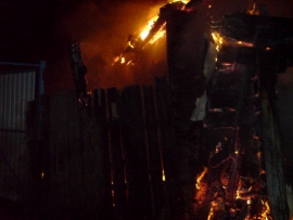 В Сараевском районе на пожаре погиб человек