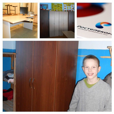 Ростелеком: Рязанский филиал компании подарил мебель школе-интернату