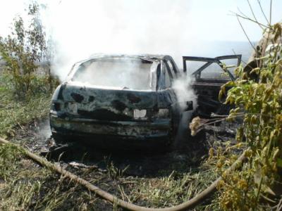 Огонь унёс у жителей Рязанской области ещё один автомобиль и ещё одну баню