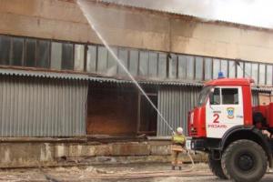 В Рязани произошёл пожар на территории бывшего завода «Химволокно»