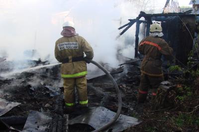 На пожаре в Рязани один человек получил ожоги