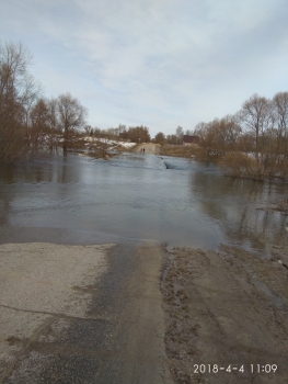 В Рязанской области вновь подтопило три моста