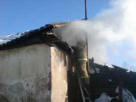 Четыре пожарных расчёта отстояли дом в Скопинском районе