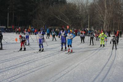 Рязанские школьники соревновались в лыжных гонках