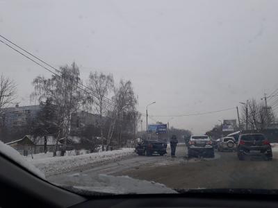 На Михайловском шоссе в Рязани произошло массовое ДТП