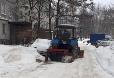 В Рязани продолжаются обходы дворов на предмет их уборки от снега и наледи