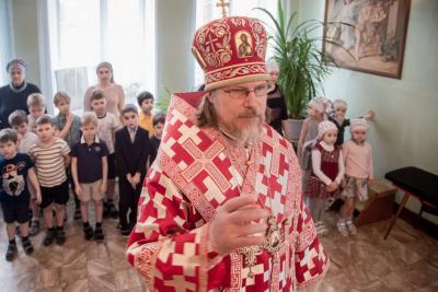 Владыка Марк совершил божественную литургию в храме при детском саде «Василёк»