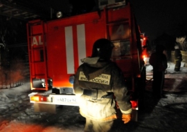 Огонь повредил два дома в Михайловском районе