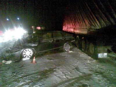 При столкновении Nissan Teana и МАЗ-54323 в Путятинском районе погибла женщина