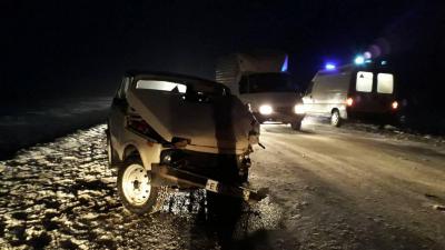 Под Рязанью столкнулись два отечественных авто