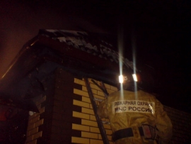 В Рыбновском районе от огня пострадала баня