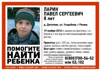 К поиску пропавшего ребёнка в Рязани привлекают волонтёров