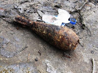 На стройке в Рязани снова нашли мину предположительно времён ВОВ