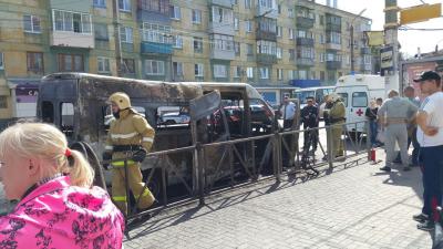 Сгоревшая в Рязани маршрутка несколько остановок ехала с задымлением