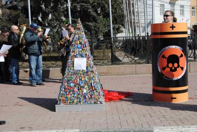 В Рязани открыли и разобрали памятник человеческой беспечности