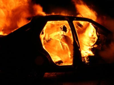 В Рязанском районе сгорел Chevrolet Cruze