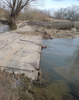 В Скопинском районе «всплыл» мост