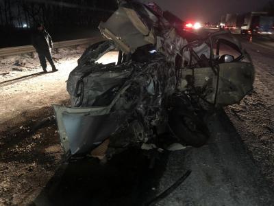 В серьёзном ДТП под Рязанью скончался водитель легковушки